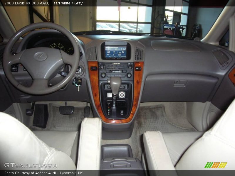 Pearl White / Gray 2000 Lexus RX 300 AWD