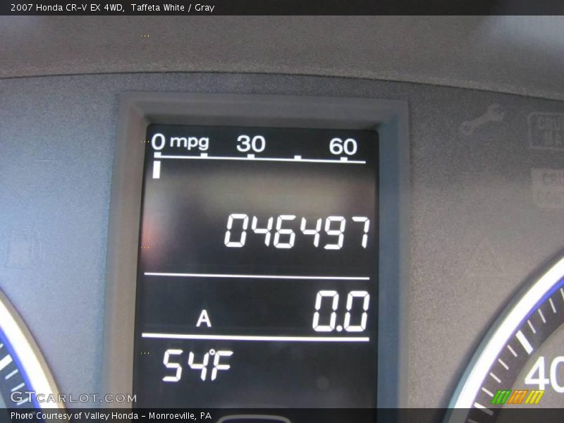 Taffeta White / Gray 2007 Honda CR-V EX 4WD
