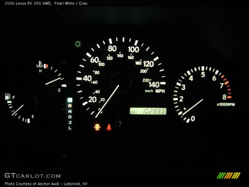 Pearl White / Gray 2000 Lexus RX 300 AWD