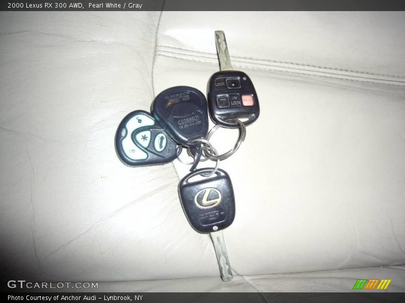 Pearl White / Gray 2000 Lexus RX 300 AWD