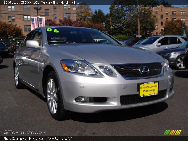 Mercury Silver Metallic / Black 2006 Lexus GS 300 AWD