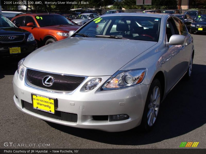 Mercury Silver Metallic / Black 2006 Lexus GS 300 AWD