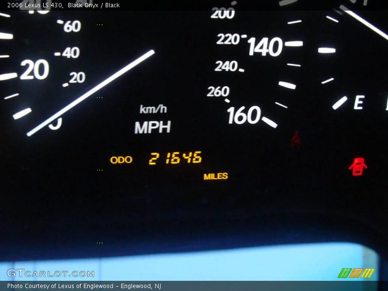 Black Onyx / Black 2006 Lexus LS 430