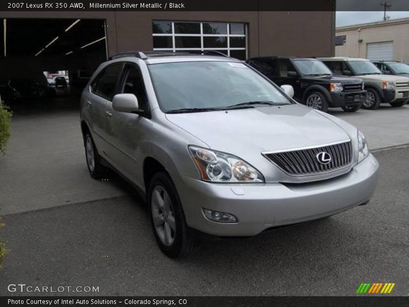 Millennium Silver Metallic / Black 2007 Lexus RX 350 AWD