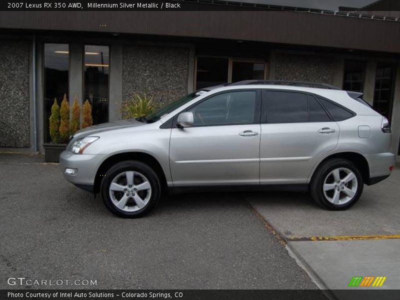 Millennium Silver Metallic / Black 2007 Lexus RX 350 AWD