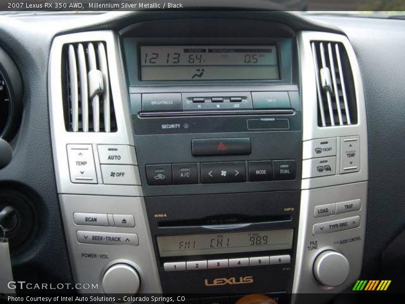 Millennium Silver Metallic / Black 2007 Lexus RX 350 AWD