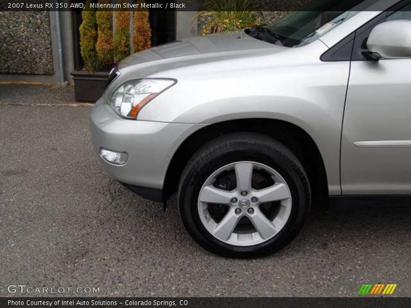 Millennium Silver Metallic / Black 2007 Lexus RX 350 AWD