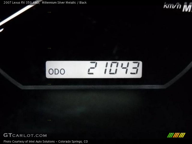 Millennium Silver Metallic / Black 2007 Lexus RX 350 AWD