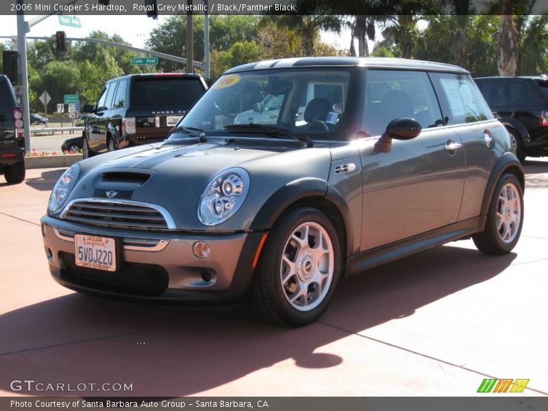 Royal Grey Metallic / Black/Panther Black 2006 Mini Cooper S Hardtop
