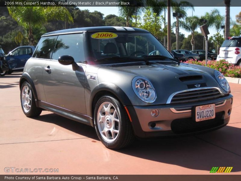 Royal Grey Metallic / Black/Panther Black 2006 Mini Cooper S Hardtop