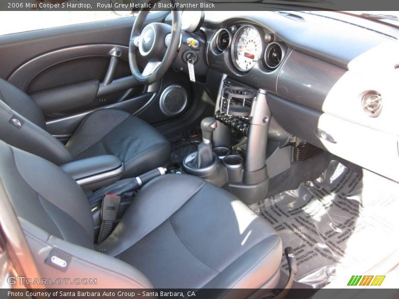 Royal Grey Metallic / Black/Panther Black 2006 Mini Cooper S Hardtop