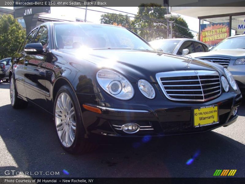 Black / Black 2007 Mercedes-Benz E 350 4Matic Sedan
