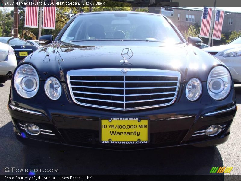 Black / Black 2007 Mercedes-Benz E 350 4Matic Sedan