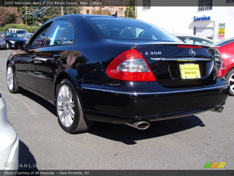Black / Black 2007 Mercedes-Benz E 350 4Matic Sedan