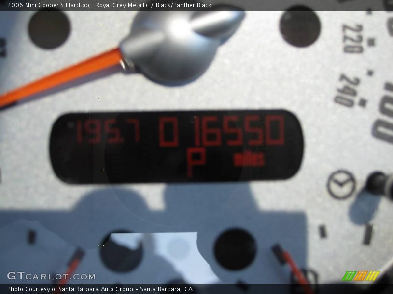 Royal Grey Metallic / Black/Panther Black 2006 Mini Cooper S Hardtop