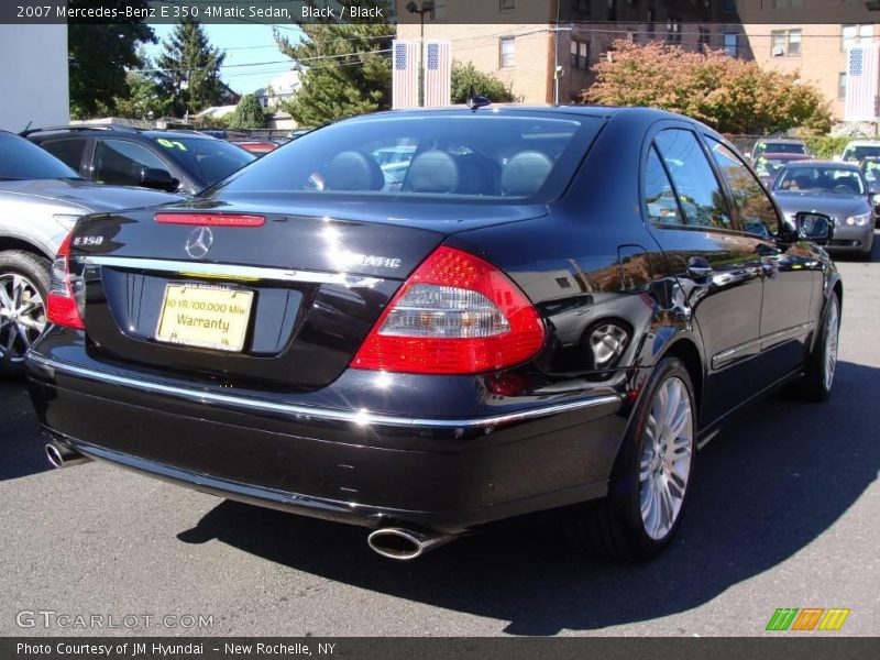 Black / Black 2007 Mercedes-Benz E 350 4Matic Sedan