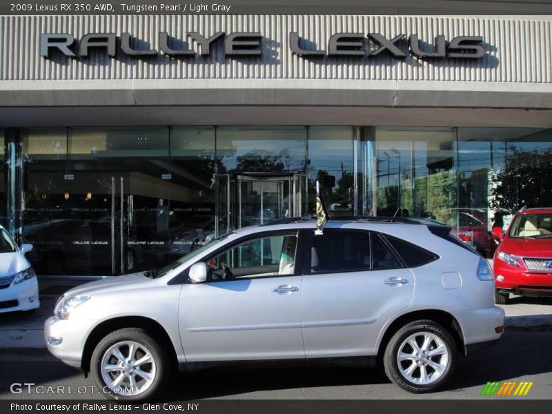 Tungsten Pearl / Light Gray 2009 Lexus RX 350 AWD