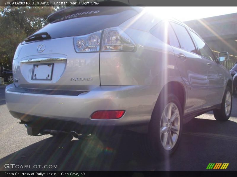 Tungsten Pearl / Light Gray 2009 Lexus RX 350 AWD