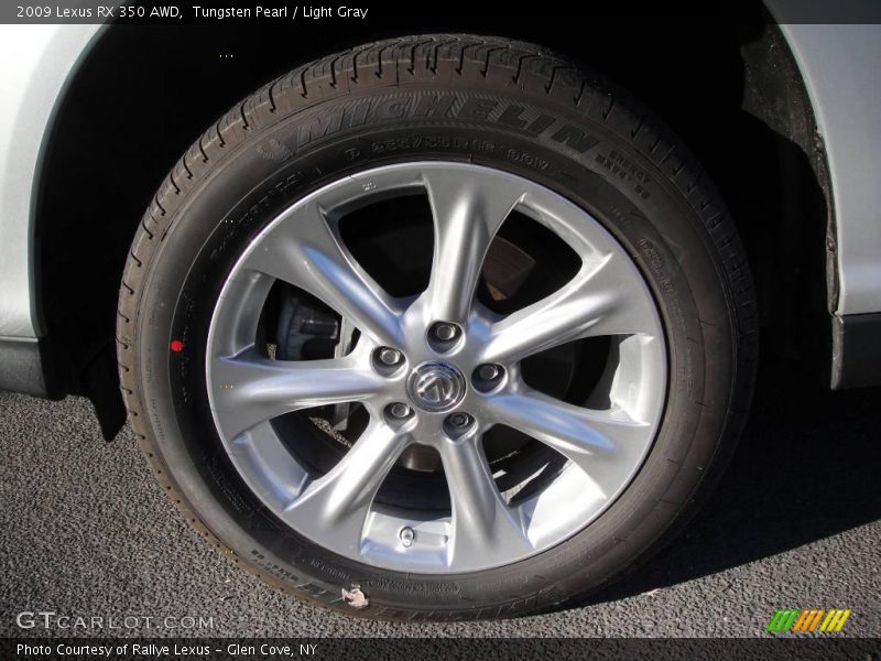 Tungsten Pearl / Light Gray 2009 Lexus RX 350 AWD