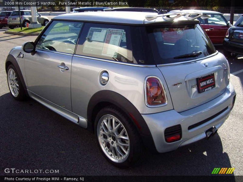 Pure Silver Metallic / Blue/Carbon Black 2008 Mini Cooper S Hardtop
