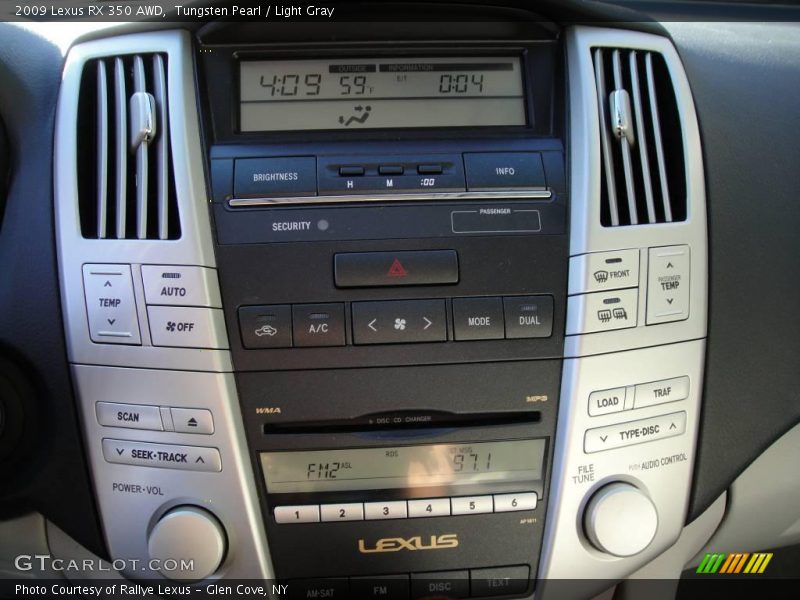 Tungsten Pearl / Light Gray 2009 Lexus RX 350 AWD