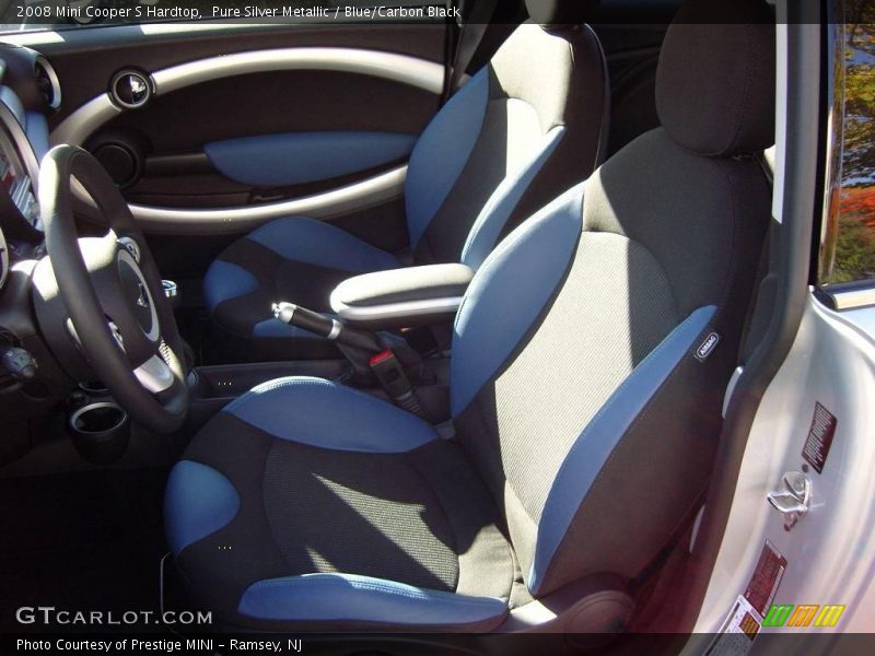 Pure Silver Metallic / Blue/Carbon Black 2008 Mini Cooper S Hardtop