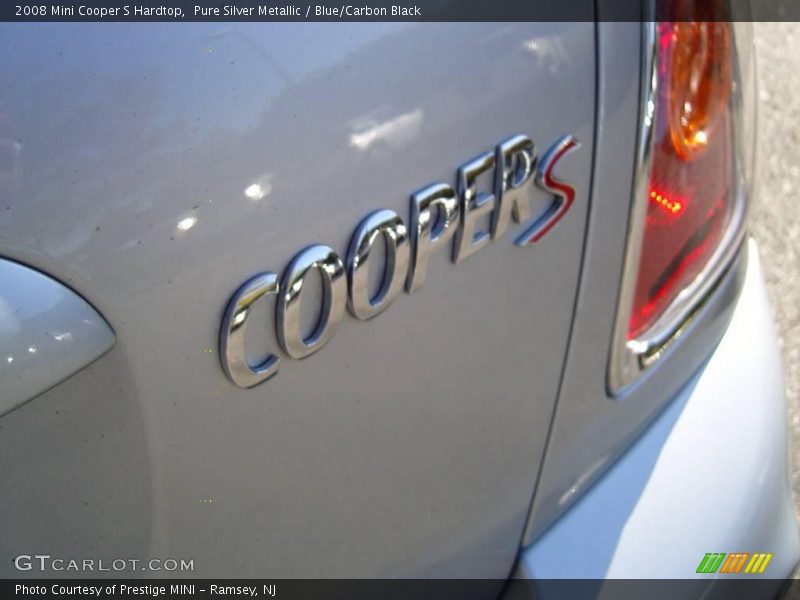 Pure Silver Metallic / Blue/Carbon Black 2008 Mini Cooper S Hardtop