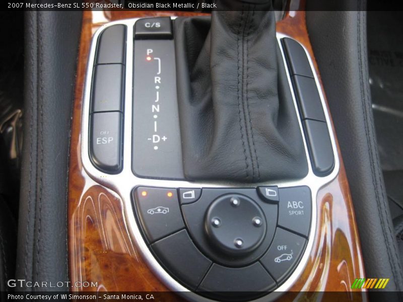 Obsidian Black Metallic / Black 2007 Mercedes-Benz SL 550 Roadster