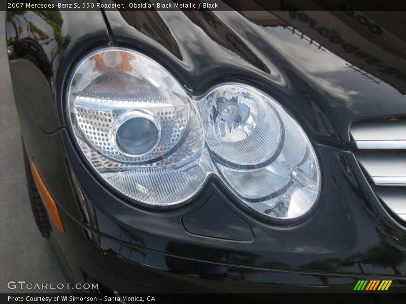 Obsidian Black Metallic / Black 2007 Mercedes-Benz SL 550 Roadster