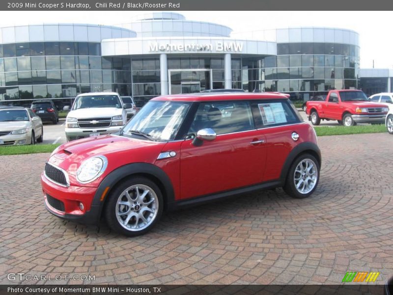 Chili Red / Black/Rooster Red 2009 Mini Cooper S Hardtop