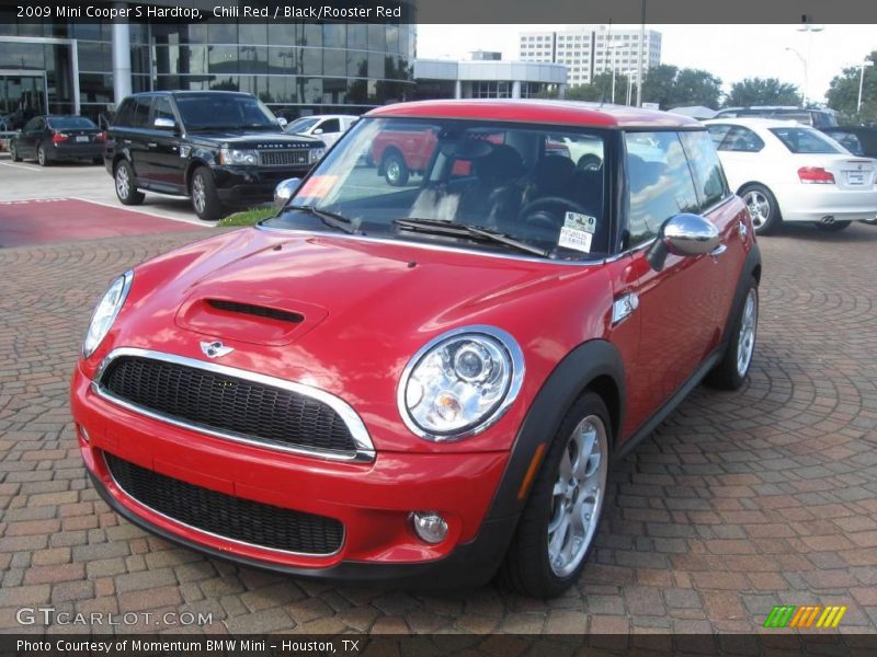 Chili Red / Black/Rooster Red 2009 Mini Cooper S Hardtop