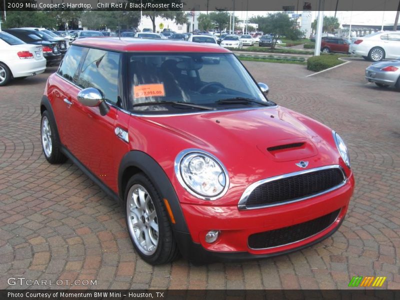 Chili Red / Black/Rooster Red 2009 Mini Cooper S Hardtop