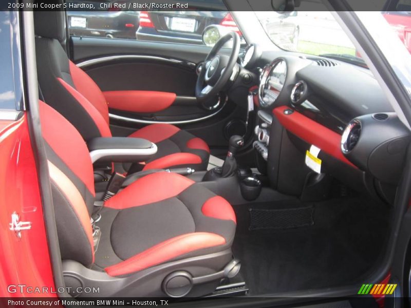 Chili Red / Black/Rooster Red 2009 Mini Cooper S Hardtop