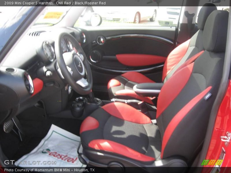 Chili Red / Black/Rooster Red 2009 Mini Cooper S Hardtop