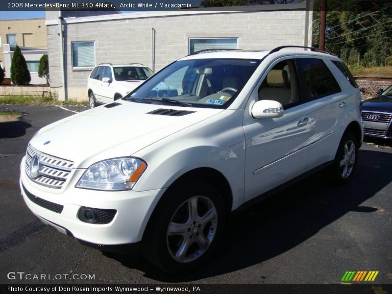 Arctic White / Macadamia 2008 Mercedes-Benz ML 350 4Matic