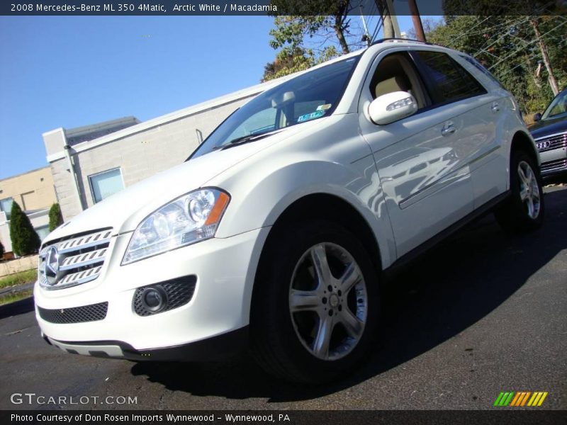 Arctic White / Macadamia 2008 Mercedes-Benz ML 350 4Matic