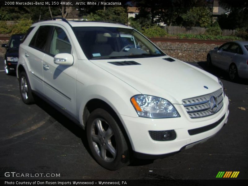 Arctic White / Macadamia 2008 Mercedes-Benz ML 350 4Matic