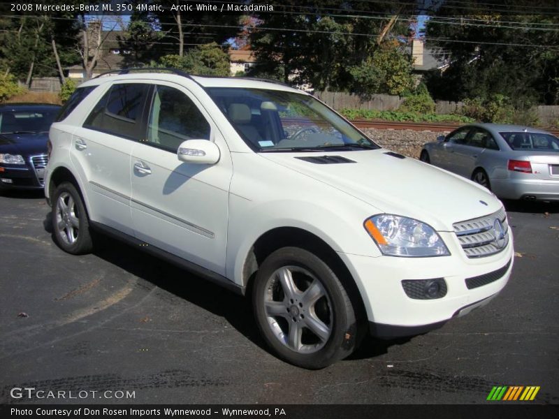 Arctic White / Macadamia 2008 Mercedes-Benz ML 350 4Matic