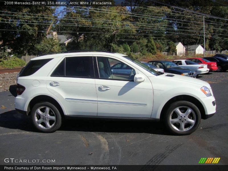 Arctic White / Macadamia 2008 Mercedes-Benz ML 350 4Matic