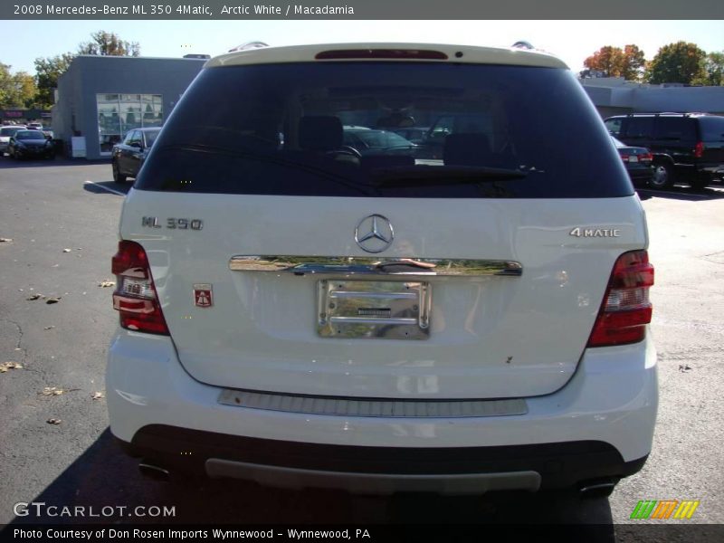 Arctic White / Macadamia 2008 Mercedes-Benz ML 350 4Matic