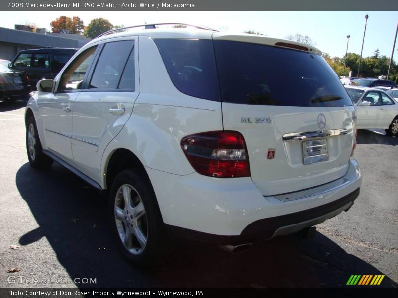 Arctic White / Macadamia 2008 Mercedes-Benz ML 350 4Matic