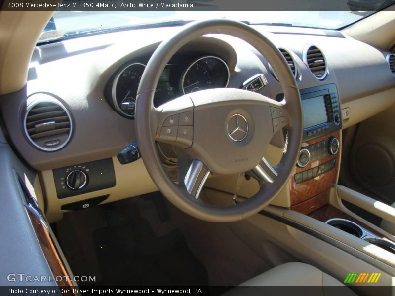Arctic White / Macadamia 2008 Mercedes-Benz ML 350 4Matic