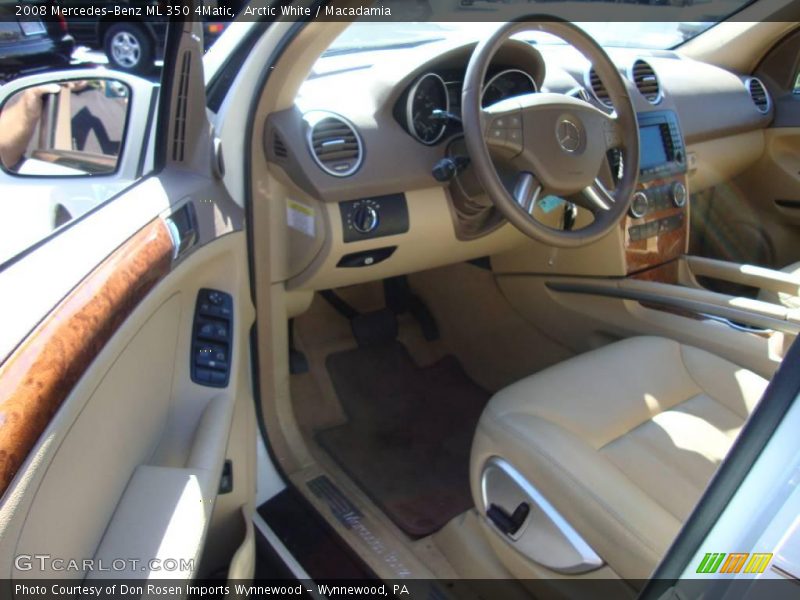 Arctic White / Macadamia 2008 Mercedes-Benz ML 350 4Matic