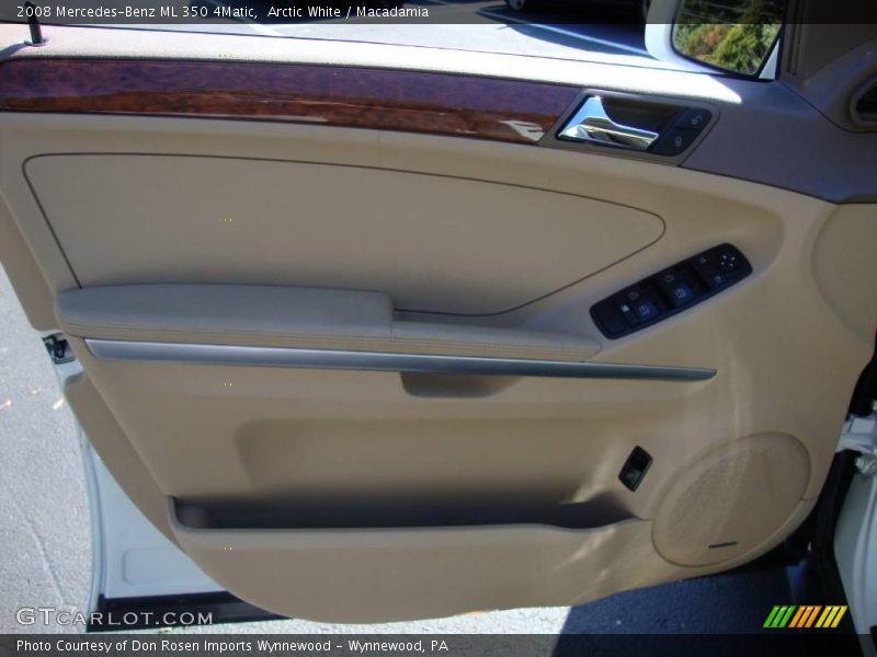 Arctic White / Macadamia 2008 Mercedes-Benz ML 350 4Matic