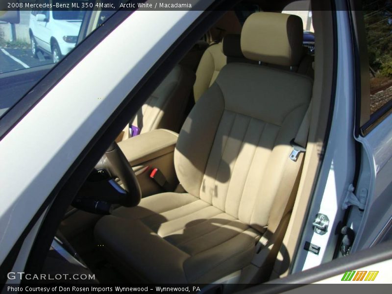 Arctic White / Macadamia 2008 Mercedes-Benz ML 350 4Matic