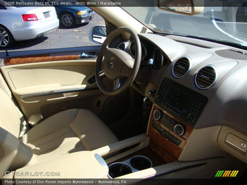 Arctic White / Macadamia 2008 Mercedes-Benz ML 350 4Matic