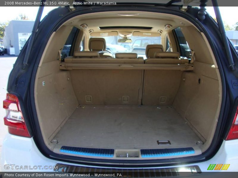 Arctic White / Macadamia 2008 Mercedes-Benz ML 350 4Matic