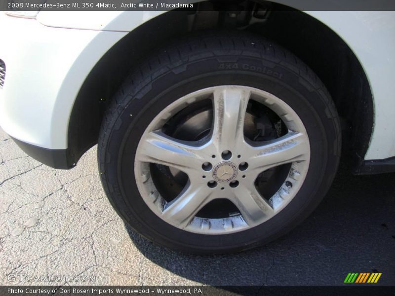 Arctic White / Macadamia 2008 Mercedes-Benz ML 350 4Matic