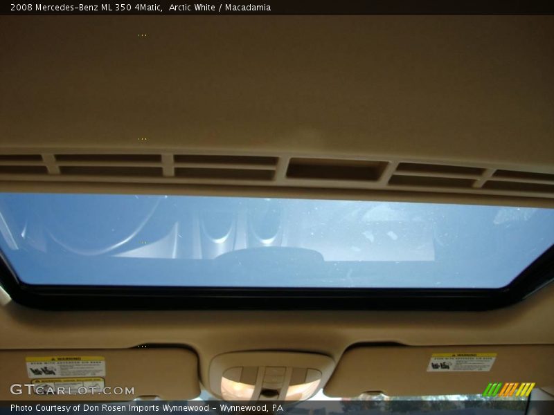 Arctic White / Macadamia 2008 Mercedes-Benz ML 350 4Matic