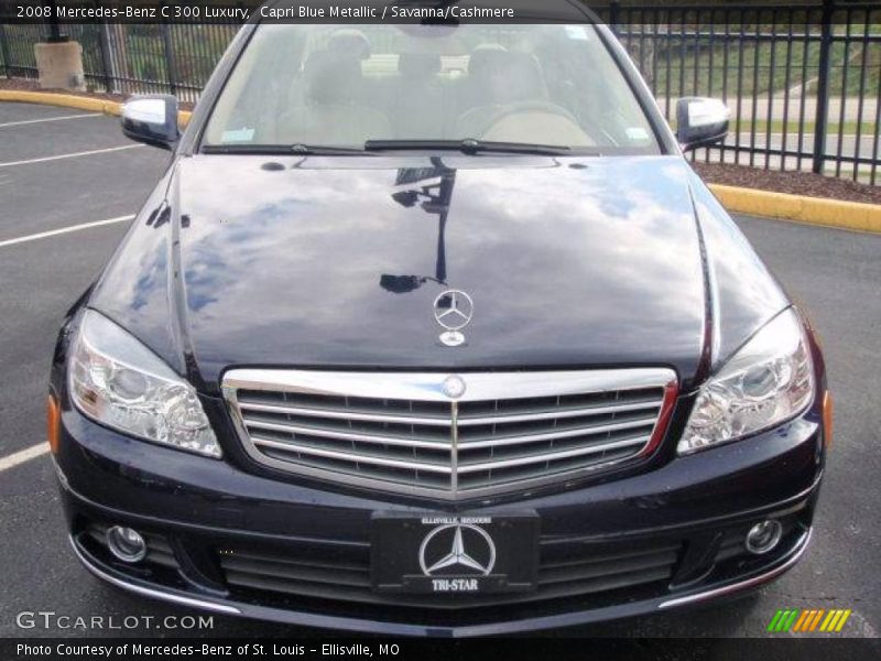 Capri Blue Metallic / Savanna/Cashmere 2008 Mercedes-Benz C 300 Luxury